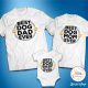 Best dog dad, mom baby ever család szett
