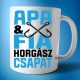 Apa fia horgász csapat bögre
