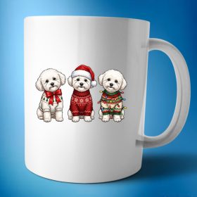 Bichon karácsonyi bögre