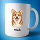 Corgi - egyedi névvel bögre