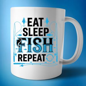 Eat sleep fish repeat bögre