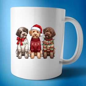 Lagotto romagnolo karácsonyi bögre