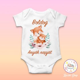 Boldog anyák napját rókás baby body
