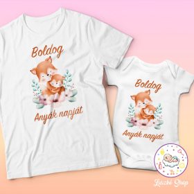 Boldog anyák napját rókás páros szett