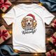 Boldog karácsonyt golden retriever póló