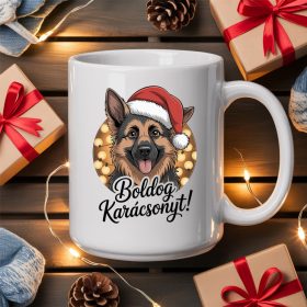Boldog karácsonyt németjuhász bögre