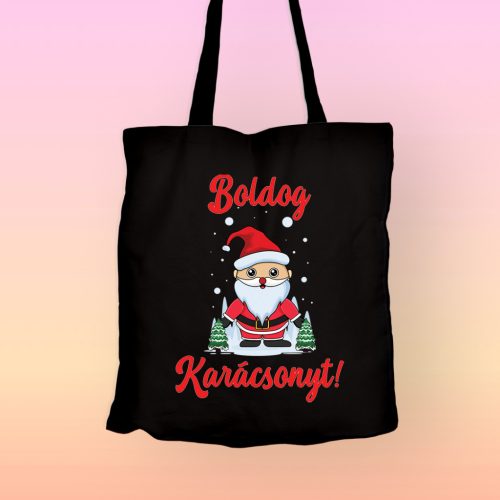 Boldog karácsonyt télapós vászontáska