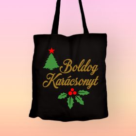 Boldog karácsonyt vászontáska