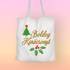 Boldog karácsonyt vászontáska