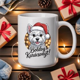 Boldog karácsonyt wesztie bögre