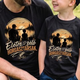 Életre szóló horgásztársak páros póló
