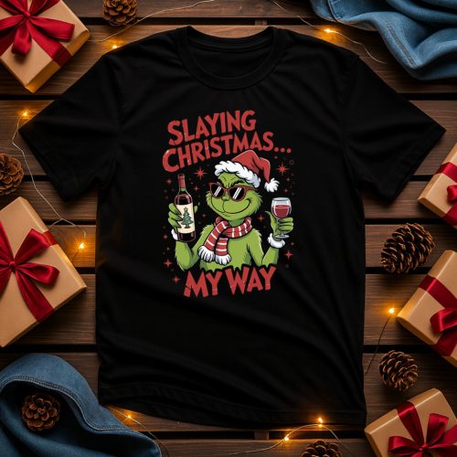 Grinch slaying christmas póló