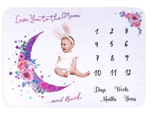 Holdas mérföldkő baba takaró