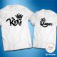 King queen páros póló