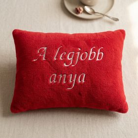 Legjobb anya piros párna