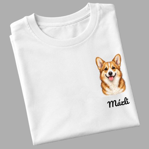 Corgi - egyedi névvel póló