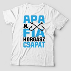 Apa fia horgász csapat póló