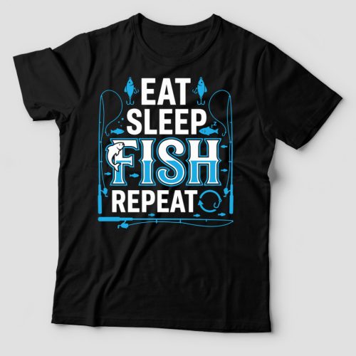 Eat sleep fish repeat  póló