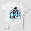Eat sleep fish repeat  póló