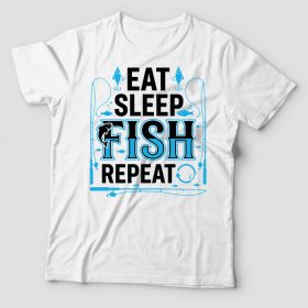 Eat sleep fish repeat  póló