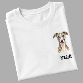 Whippet - egyedi névvel póló