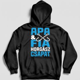Apa fia horgász csapat pulover
