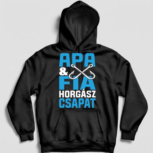 Apa fia horgász csapat pulover