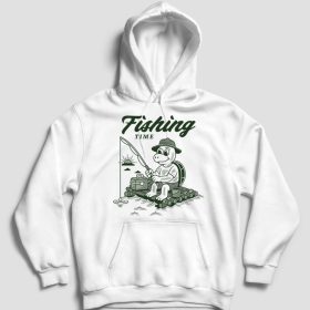 Fishing time teknős pulover