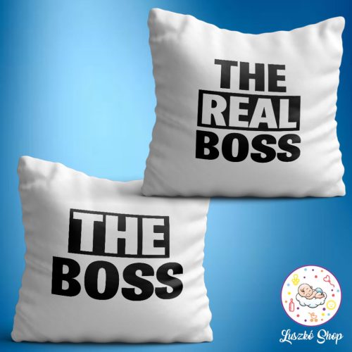 The boss and the real boss párna