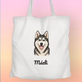 Husky - egyedi névvel vászontáska