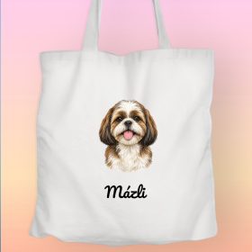 Shih tzu - egyedi névvel vászontáska